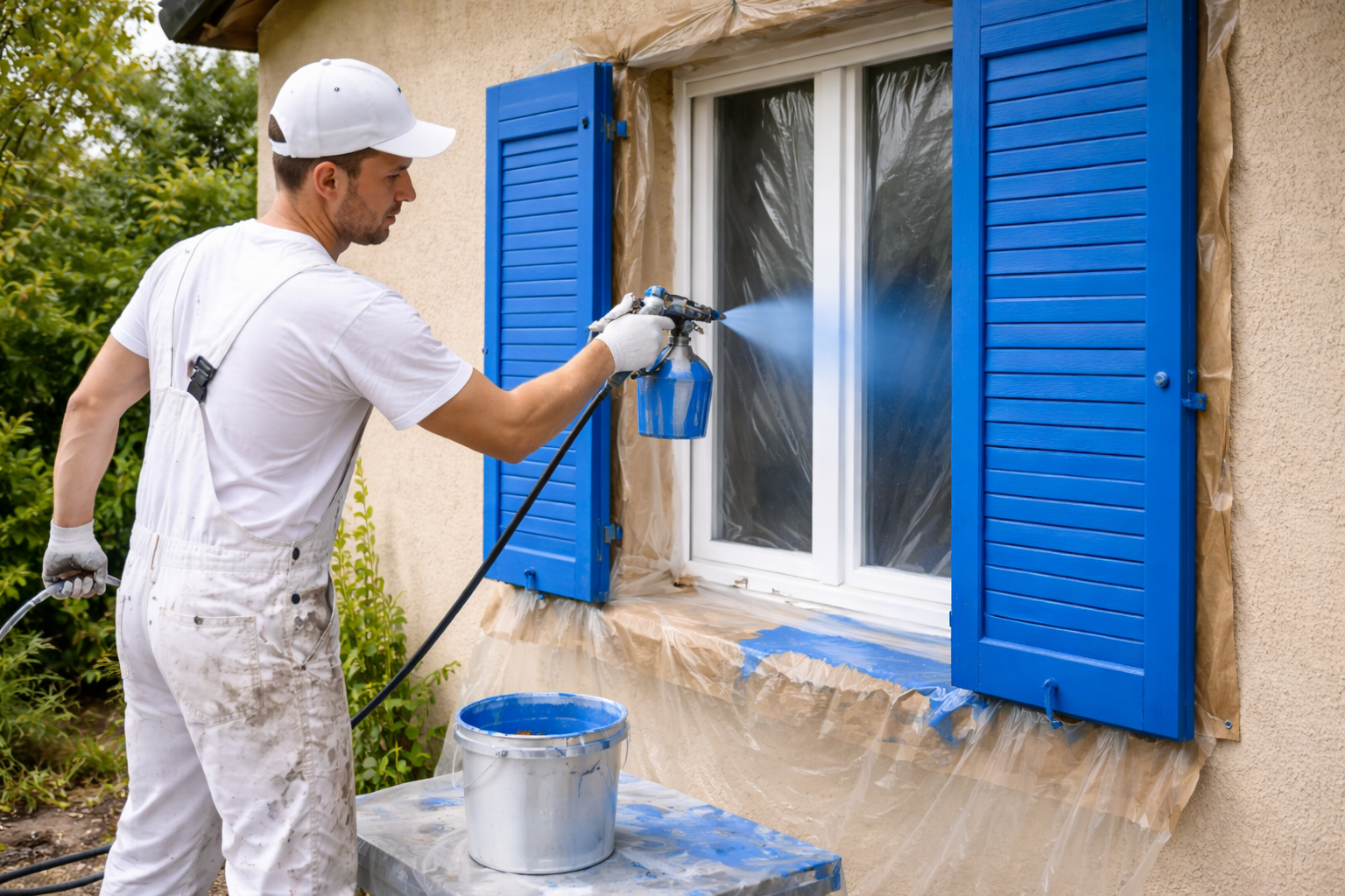 Peinture boiseries volets