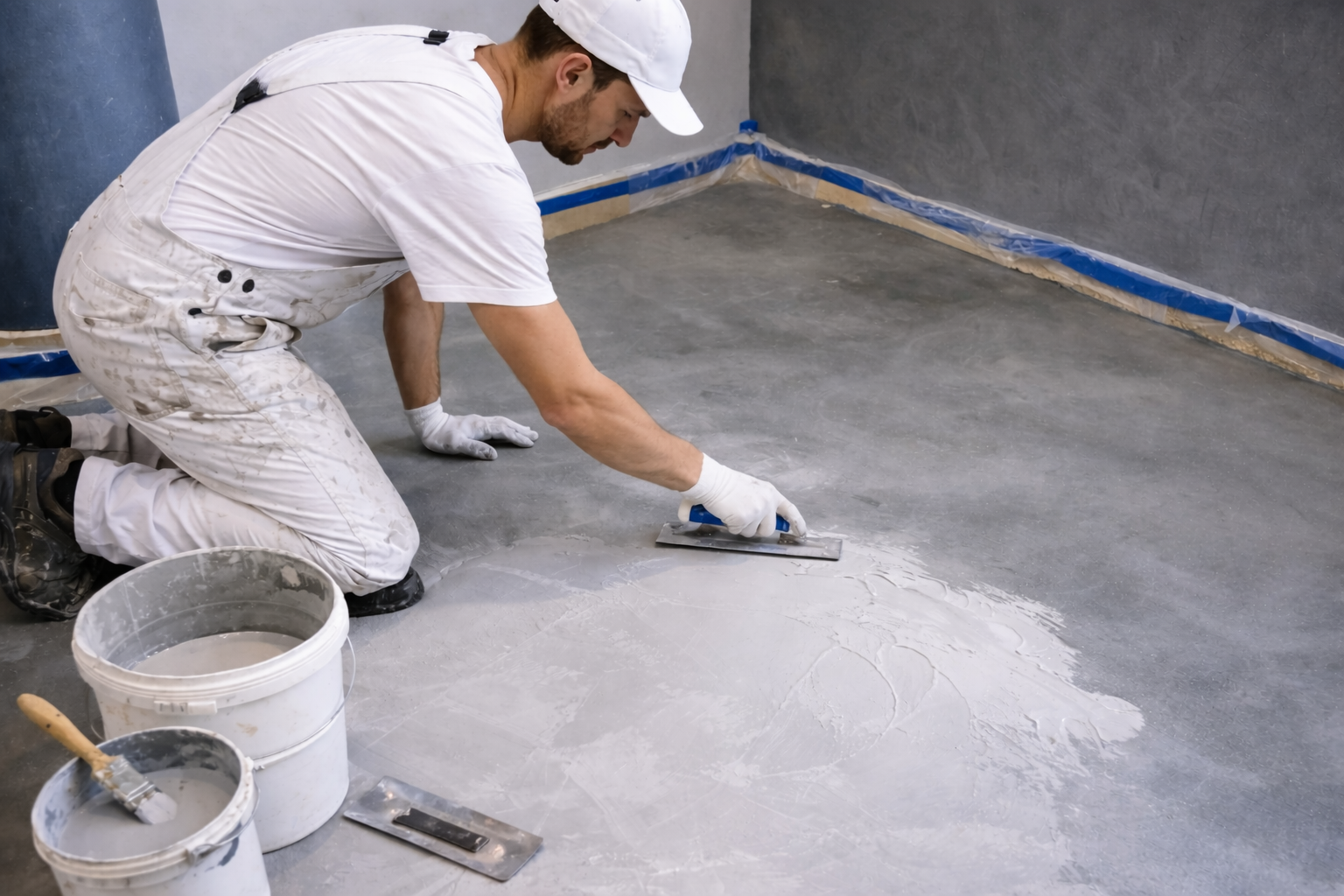 Résine sol béton ciré